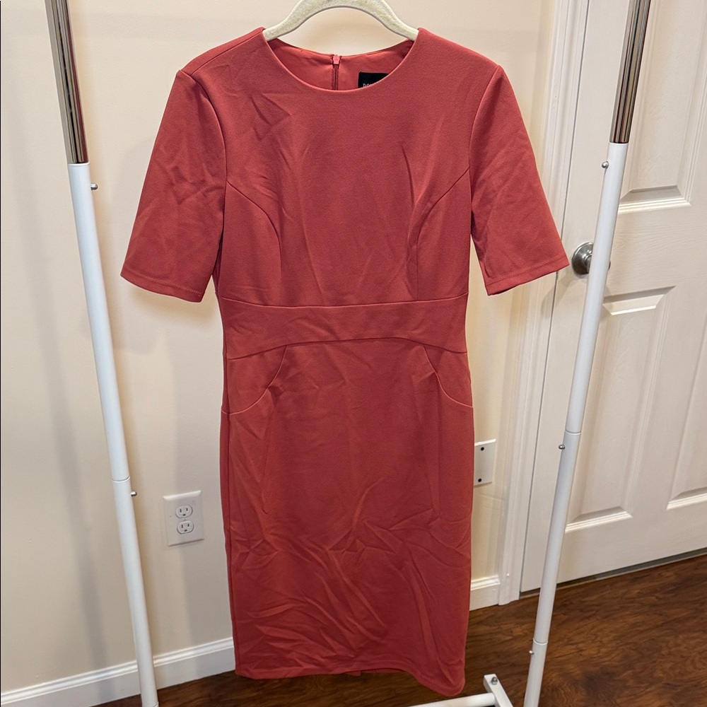 Donna Morgan Terracotta Midi Dress